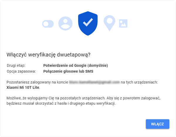 Konfiguracja dwuetapowej weryfikacji w GMAIL