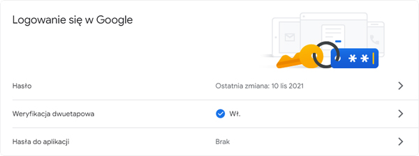 Konfiguracja dwuetapowej weryfikacji w GMAIL