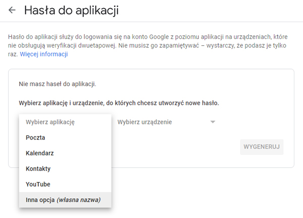 Konfiguracja dwuetapowej weryfikacji w GMAIL